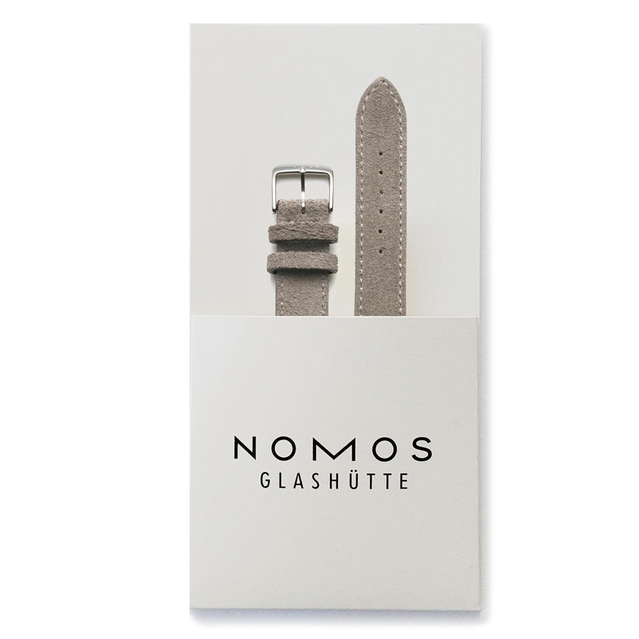 NOMOS 純正 ベロアレザー ストラップ ブラウン ラグ幅17mm 美品 original