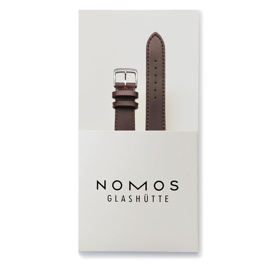 【新品】ノモス　ストラップ 18mm ラグ幅　Mサイズ NOMOS GLASHUETTE NOMOS ノモス 純正コードバンストラップ 18mm