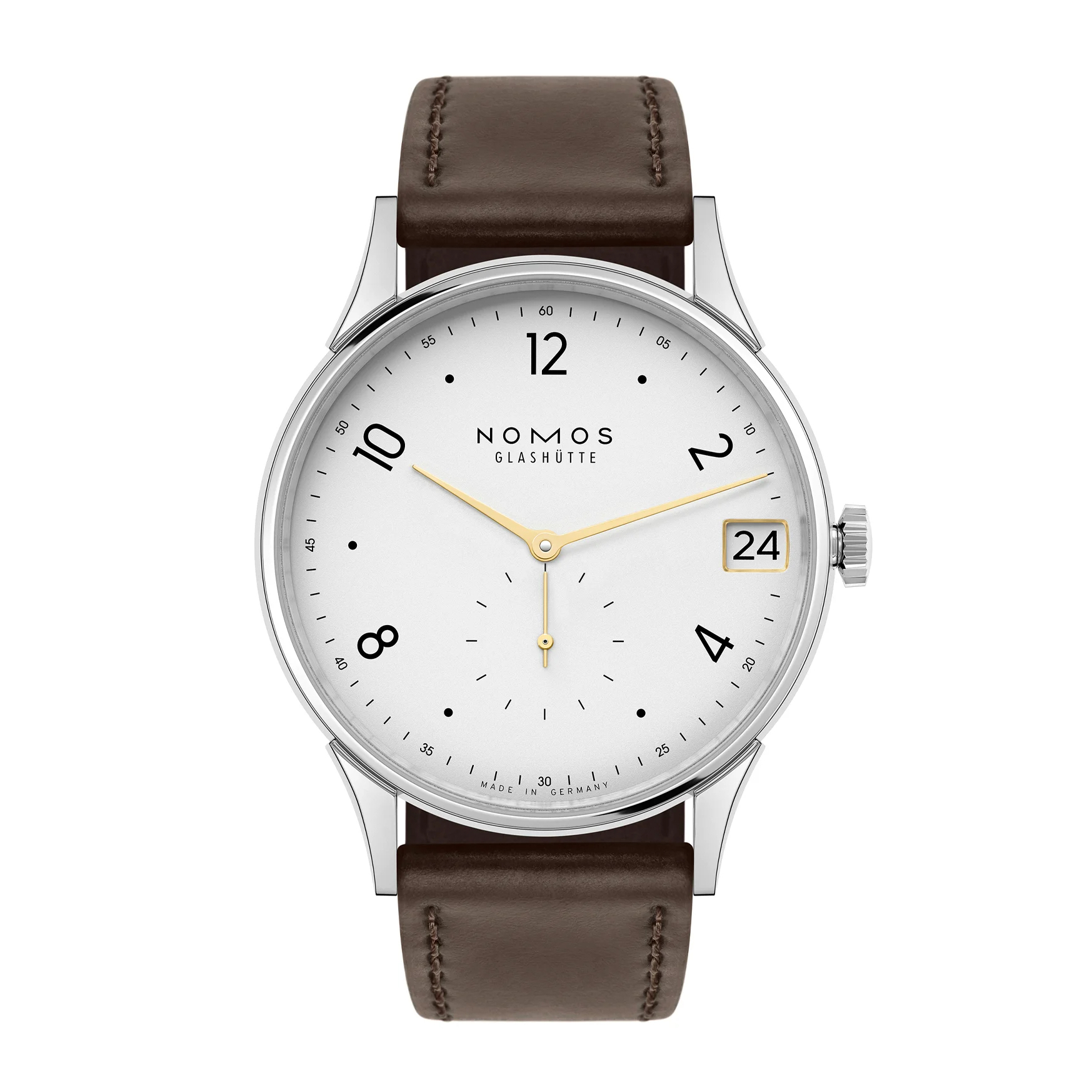 NOMOS 正規品 NM1251 おまけ純正ベルト付 NOMOS Glashütte / Minimatik 39 Date Gold / NM1251 1251 | 腕時計