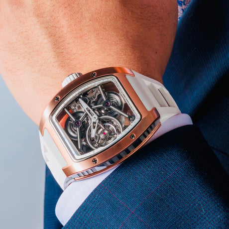 【限定商品】ZEROO T10 Automatic Tourbillon The Archer RG PVD/SS　FORTUNE TIME限定