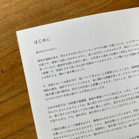 海を見ているたくさんの目／聞こえてきた海