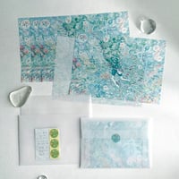 清水美紅｜透けるレターセット、ユートピアが聴こえる / 海
