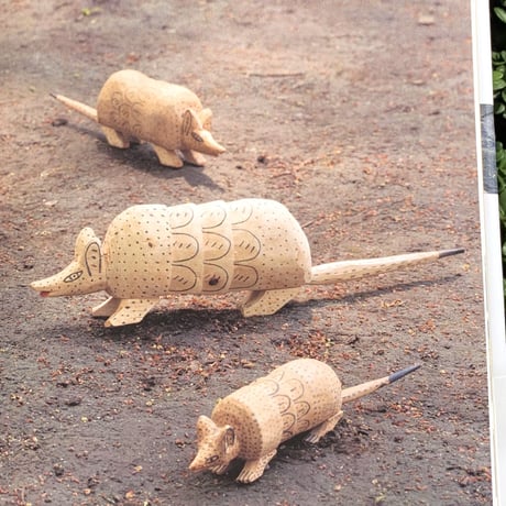 著：岩本慎史　写真：安彦幸枝 | オアハカの動物たち  VINTAGE OAXACAN WOOD CARVING