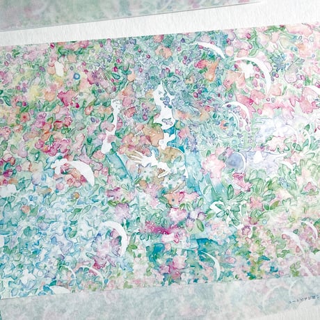 清水美紅｜透けるレターセット、ユートピアが聴こえる / 花