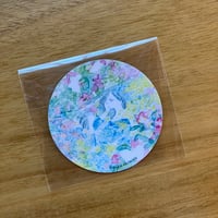 清水美紅｜私が花を見る時花もこちらを見ている（シール）