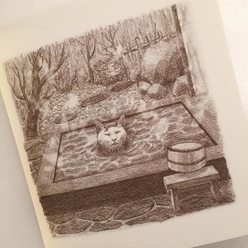 出口かずみさん作品原画小八「ポチッとな」