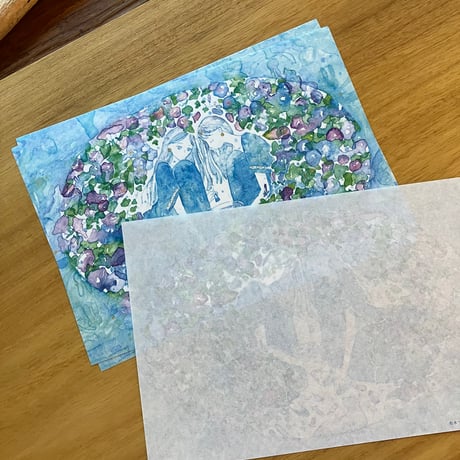 清水美紅｜透けるレターセット、色水つくろう