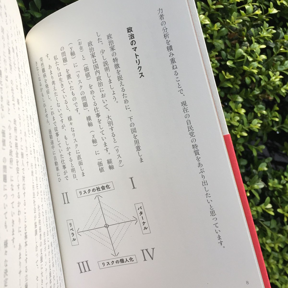 中島岳志｜自民党 -価値とリスクのマトリクス-