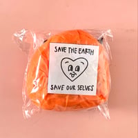 金井冬樹｜エコバッグ　SAVE THE EARTH（オレンジ）
