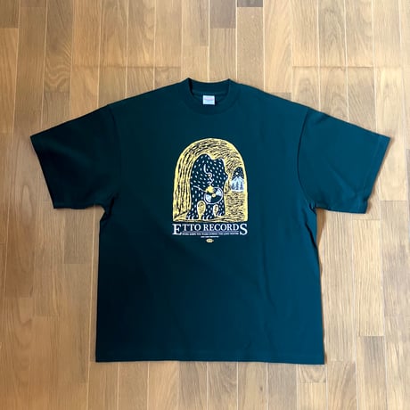 OKATAOKA｜ETTO RECORD STORE Tシャツ　＊ミドリ