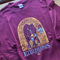 OKATAOKA｜ETTO RECORD STORE Tシャツ　＊エンジ