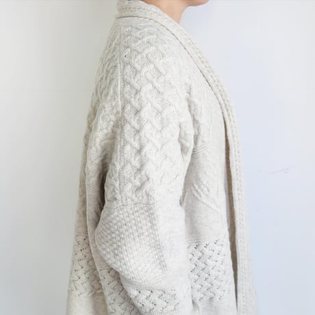 ASEEDONCLOUD　Cable big cardigan