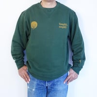 South2 West8　EMB. Crew Neck Sweat Shirt - Cotton French Terry