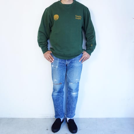 South2 West8　EMB. Crew Neck Sweat Shirt - Cotton French Terry
