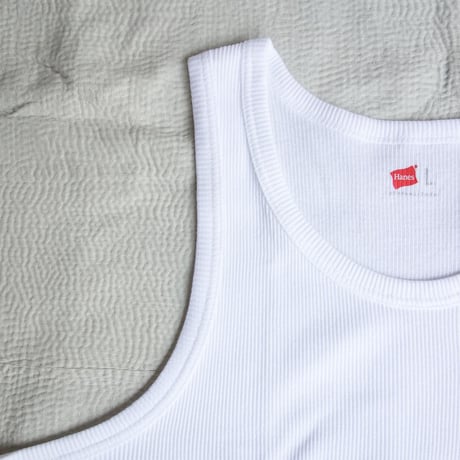 Hanes　RIB TANK TOP (HM2-X201) for men's