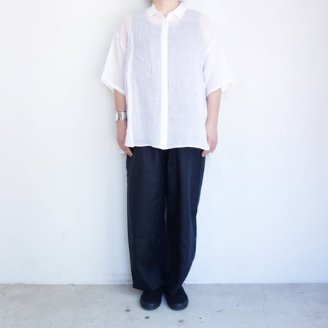 ata　ラミー半袖オーバーシャツ