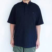 canterbury WHITE　S/S HENRY NECK RUGBY JERSEY【Black】
