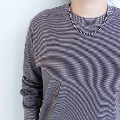 Yonetomi　GARMENT DYE BORDER T-SHIRT Long Sleeve