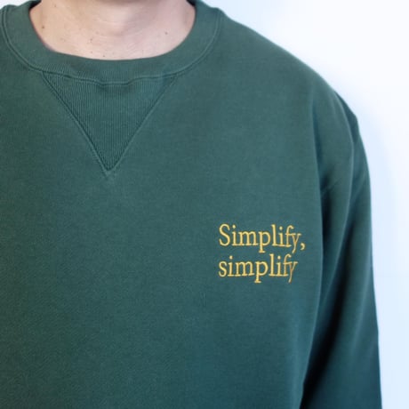 South2 West8　EMB. Crew Neck Sweat Shirt - Cotton French Terry