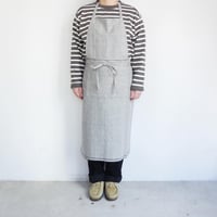 Suno & Morrison　OG 2×1 Khadi Full Apron【Brush Gray】