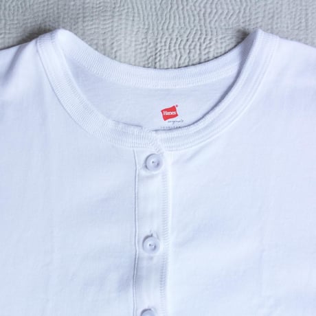 Hanes originals × DODOJEAN　ヘンリーネック (HW4-C105)