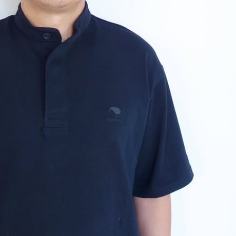 canterbury WHITE　S/S HENRY NECK RUGBY JERSEY【Black】