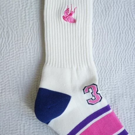 Rhodolirion　Line & Numbering Socks