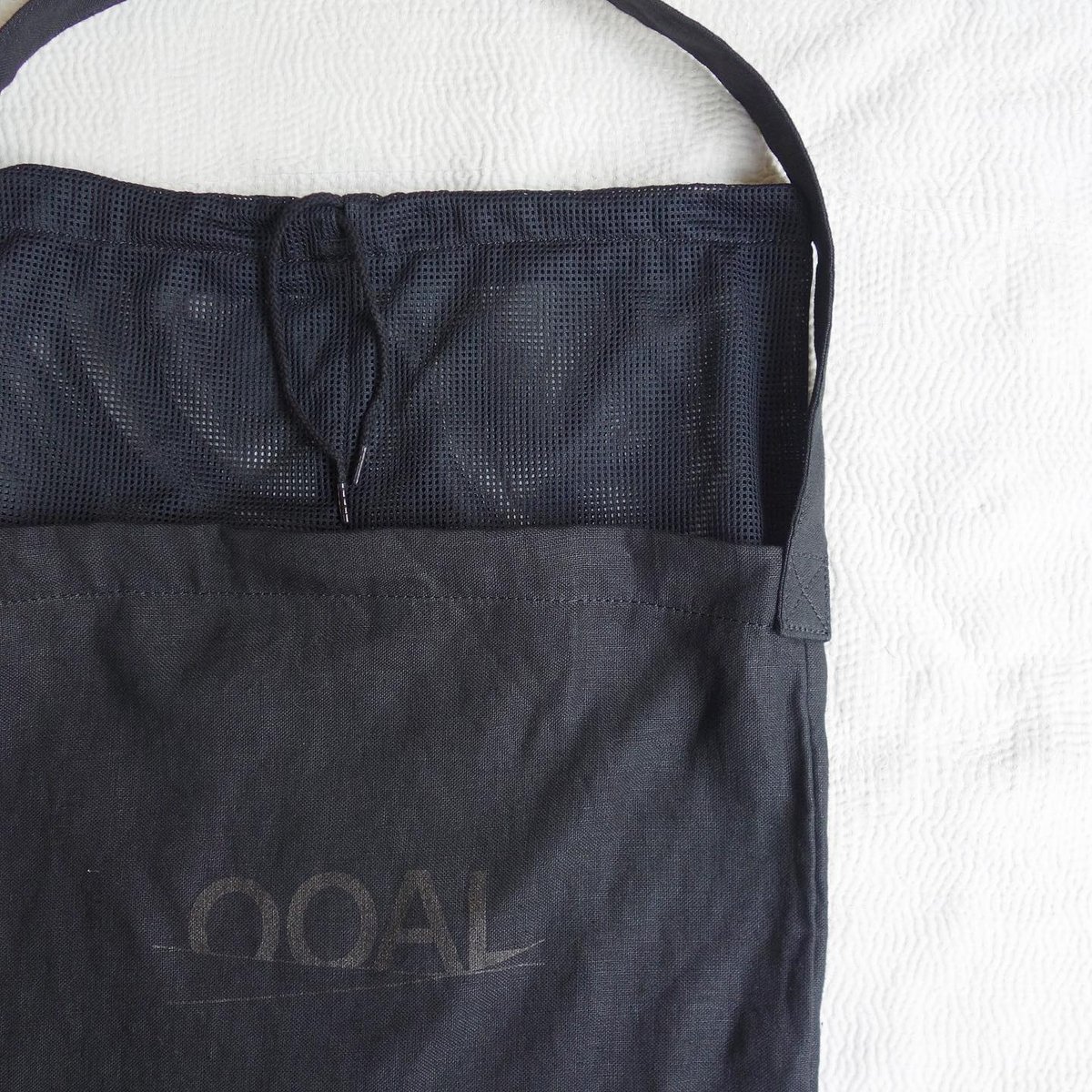 ナナミカ Utility Bag L キャンバス ショルダーバッグ ネイビー