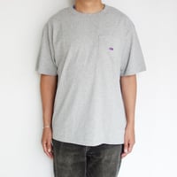 THE NORTH FACE PURPLE LABEL　7oz H/S Pocket Tee【Mix Gray × Purple】