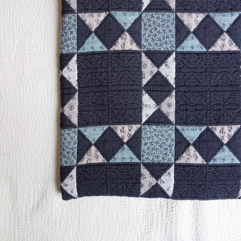 qiri Patchwork Quilt Jacquasd Knot Bag【チャコール】 | qiri Patchwork Quilt Jacquasd Knot Bag【チャコール】 |
