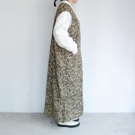 South2 West8　Sleeveless V Neck Dress - Batik Printed【Blue】