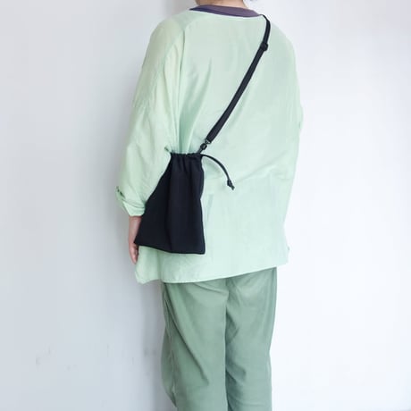 ERA.　TAS FLAT KINCHAKU SMALL【Black】