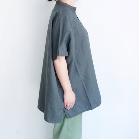 homspun　コットンラミーマットBIGブラウス