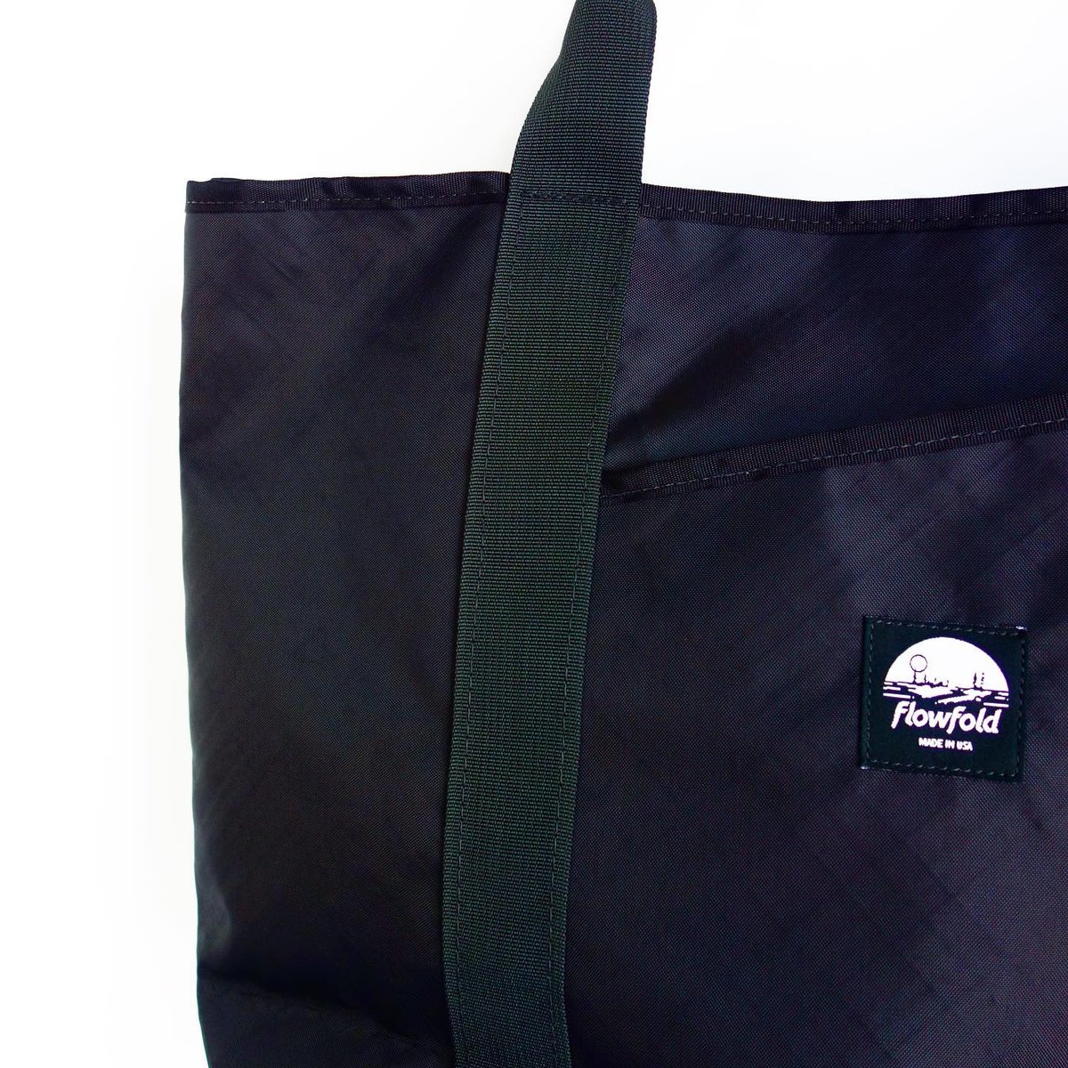 Flowfold Porter Tote 16【Jet Black】 | folkhimeji