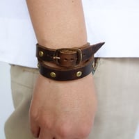 FERNAND LEATHER　Narrow Band (double)