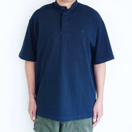 canterbury WHITE　S/S HENRY NECK RUGBY JERSEY【Navy】