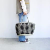 en plus　アクリルサイザルバスケット 小ダイヤ