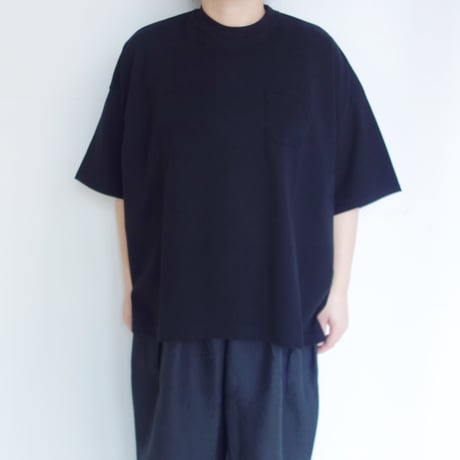 comm.arch.　Tumbled Bio Wide S/S Tee【Blackout】