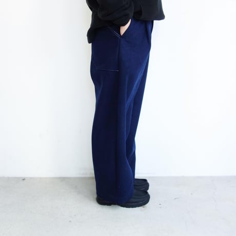 ASEEDONCLOUD HW wide trousers【Melton Denim】