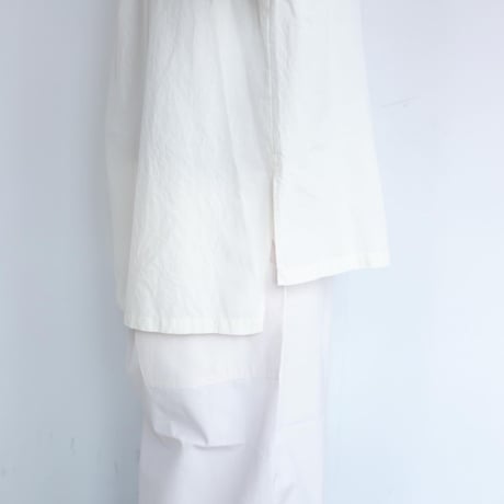 HAU　stand collar shirts "noble"【アイボリー】