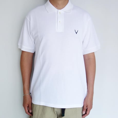 South2 West8　S/S Polo Shirt - Cotton Pique【White】