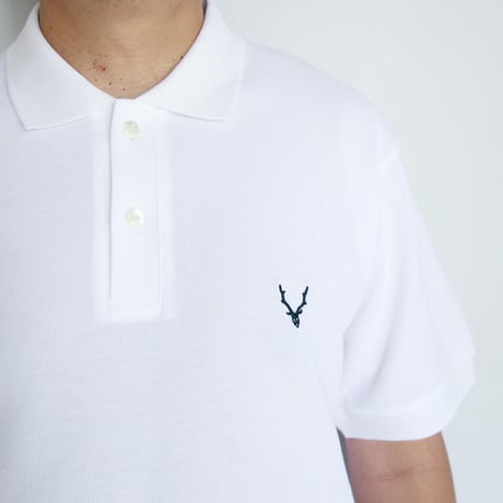 South2 West8　S/S Polo Shirt - Cotton Pique【White】