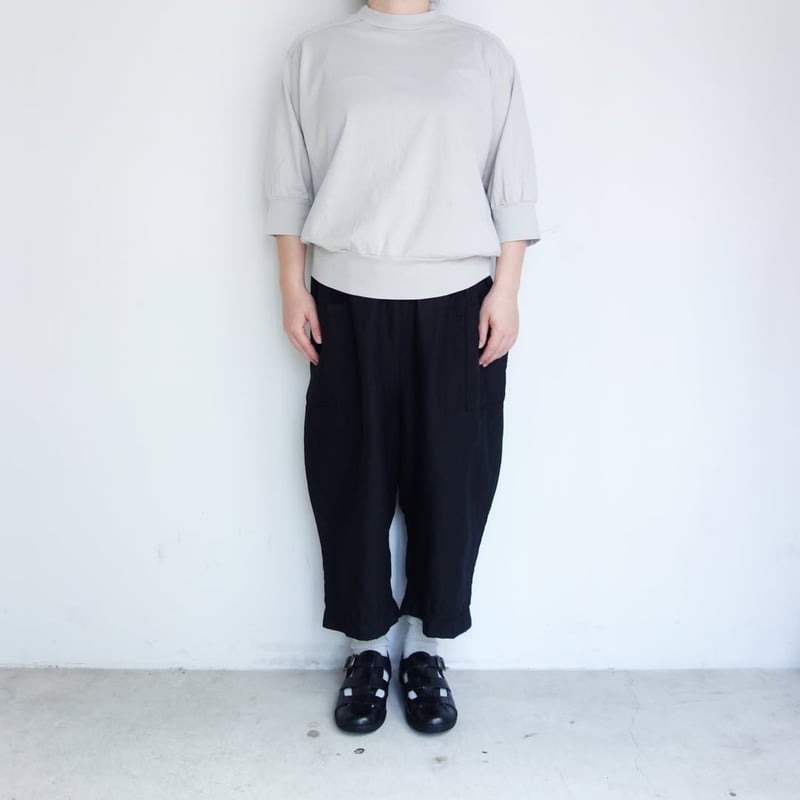 homspun 天竺六分袖プルオーバー【ライトグレー】 | folkhimeji's STORE
