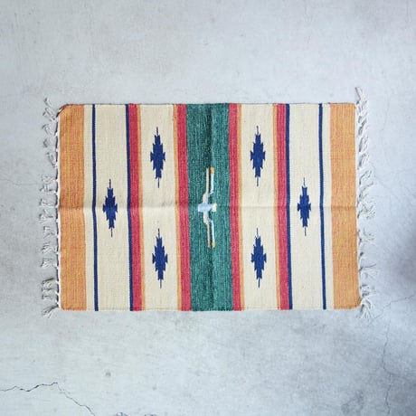 MANGALICK SALES　COTTON HANDLOOM RUGS【Orange】