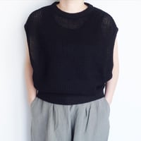 FACTORY　和紙×ペルー綿 片あぜベスト