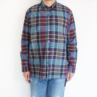 SAGE DE CRET　マドラスチェックボタンダウンシャツ
