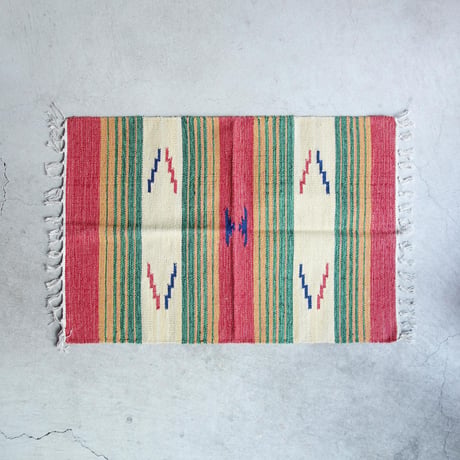 MANGALICK SALES　COTTON HANDLOOM RUGS【Red】