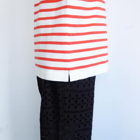 Yonetomi　WAVE COTTON BASQUE KNIT P/O <Boat Neck>