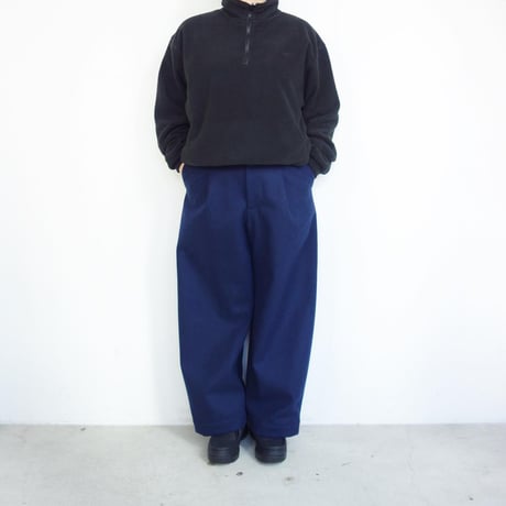ASEEDONCLOUD HW wide trousers【Melton Denim】