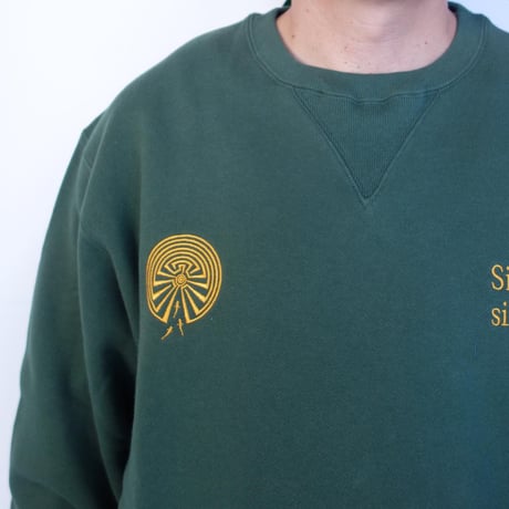 South2 West8　EMB. Crew Neck Sweat Shirt - Cotton French Terry